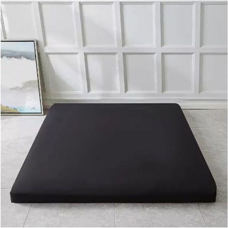 Housse matelas futon japonais douce avec fermeture éclair, B, 90x190 cm (1/5)