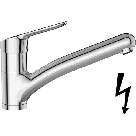 Miscelatore cucina monocomando CERAFLEX DN 15, LP, BlueStart, con doccetta cromo IDEAL STANDARD (1/3)