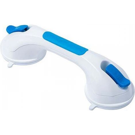 Poignée à ventouse pour salle de bain, barre d'appui de douche robuste de 31 cm pour personnes handicapées, seniors et blessées, supporte jusqu'à 119 kg sans perçage et amovible, poignée de douche de (1/5)
