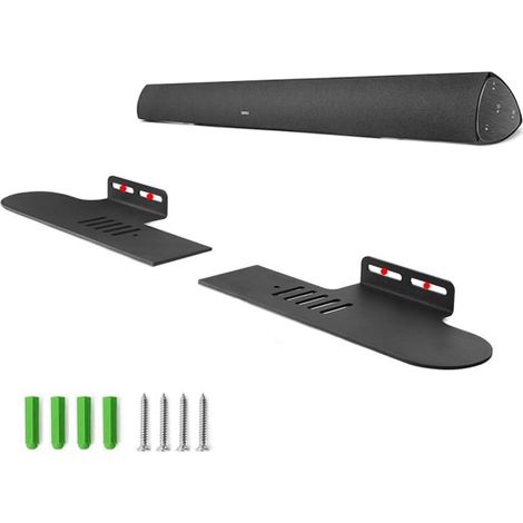 Kompatibel mit der Edifier Bluetooth-Soundbar B3/B7 Wandhalterung, Edifier Bluetooth-Soundbar B7 Ständerzubehör mit integriertem Kabelmanagement, Smart-Home-Lautsprecherzubehör-Rack (Schwarz) 2