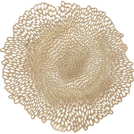 Ensemble de 4 tapis de protection thermiques isolants en forme de fleur, à utiliser sur des surfaces chaudes. (1/5)