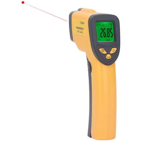 Thermomètre Infrarouge, Pistolet de Thermometre Sans Contact, Pour la Cuisine/BBQ/Industrie(pas pour l'homme), -50℃-600℃ (1/5)