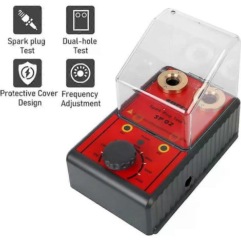 Kfz-Zündanlagentester (220 V/110 V), Zündkerzentester, Doppellochanalysator, Zündkerzenanalysegerät, Diagnosegerät (1/4)