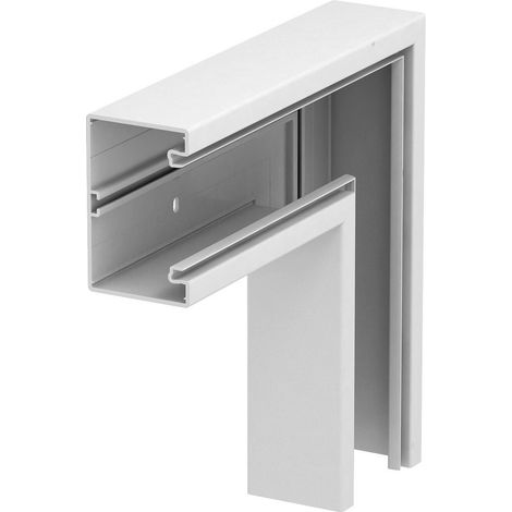 OBO Bettermann Ángulo plano 70x110mm Cloruro de polivinilo blanco puro RAL 9010, 6274320