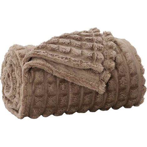 Couverture en laine de marque Camel, 150 x 130 cm (1/5)