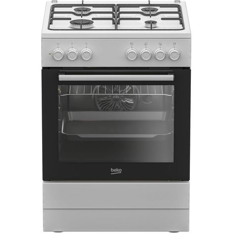 Cuisinière Beko fbe62120wd 4 brûleurs gaz four électrique (1/3)