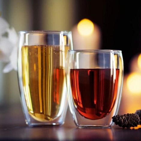 Coffret de 2 Tasse à café- 35 cl /Expresso /Espresso en Verre, Tasses à café Double paroi, Tasse Expresso Originale. (1/4)