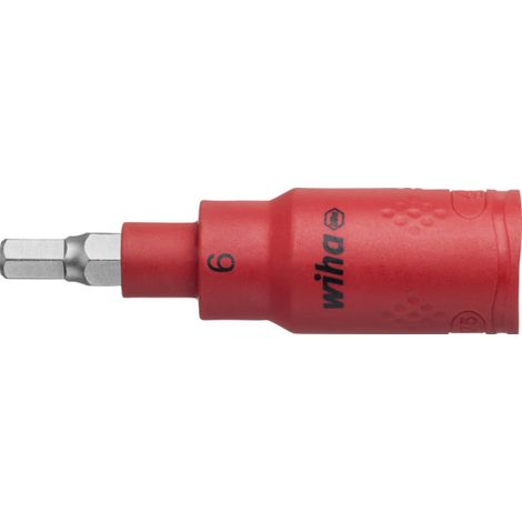 Wiha Inserto de llave de vaso aislado de hexágono exterior de 3/8" (43107)