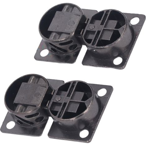 Lot de 2 charnières de porte de placard en alliage de zinc résistant à la corrosion, angle de 90°, pour portes rabattables de penderie ou d'armoire. (1/5)