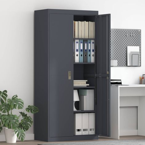 Storage Cabinet Anthracite 80 x 40 x180 cm Steel vidaXL