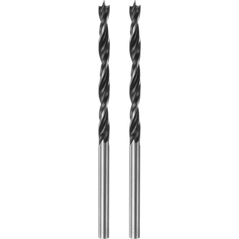 Forets à Pointe de Centrage 3,5mm Dia 1,4" Profondeur Acier 2Pcs (1/5)