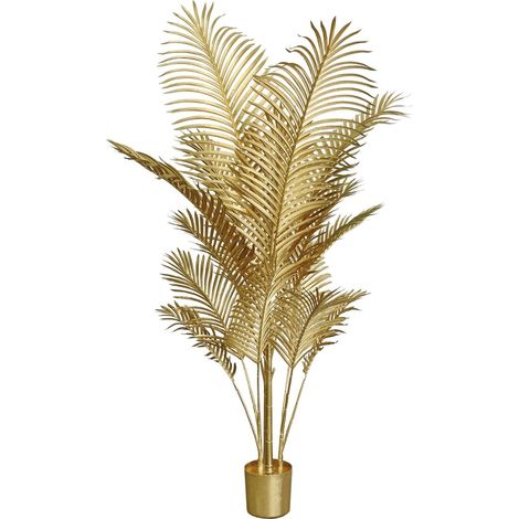 plante décorative kentia dorée effet luxueux pour intérieur - doré effet or raffiné (1/4)