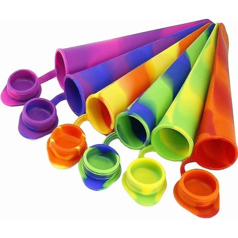 Moules à glace - Lot de 6 moules en silicone pour glaces à l'eau ou boîtes à lunch réutilisables (1/5)