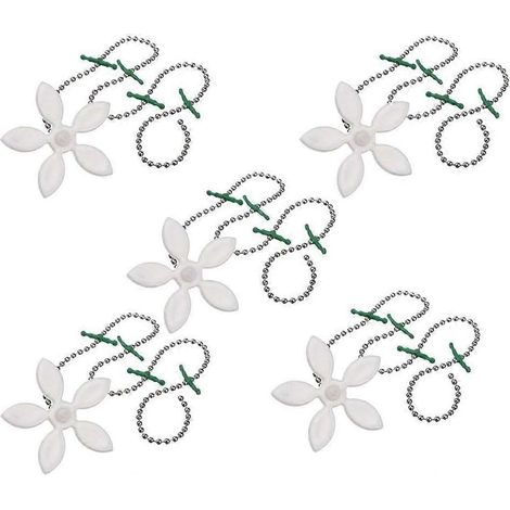 Lot de 5 filtres à cheveux en forme de fleur pour bonde de douche et lavabo, avec crochet et attrape-cheveux, pour salle de bain et cuisine. (1/5)