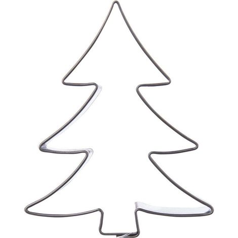 Weihnachtsbaum-Ausstecher aus Stahl 6,7 cm