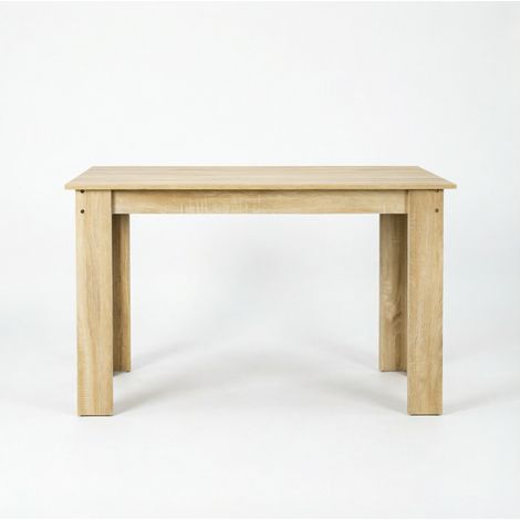 Tavolo da pranzo moderno 120 x 69 x 75 cm in truciolato finitura rovere HOMVRA (1/5)