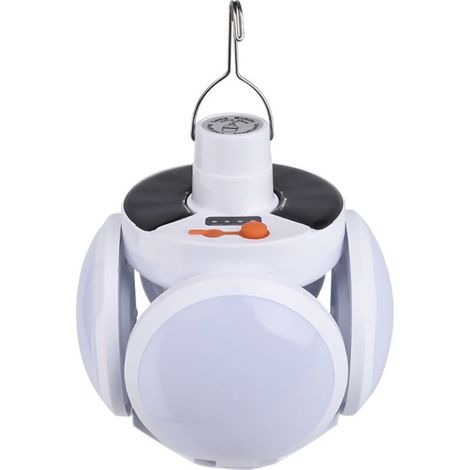 Lanterne Camping LED, Luminosité Réglable Eclairage Camping Etanche, Portable Lampe LED Rechargeable à énergie (1/4)