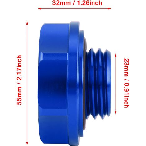 modification du bouchon d'huile en alliage d'aluminium (noir) (1/5)