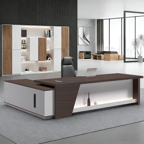 L-Schreibtisch mit Stauraum, großer Arbeitstisch für Büro & Homeoffice, 160x80cm (1/5)
