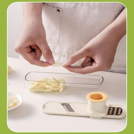 Moulin Ail Et Gingembre - Lames Acier Inoxydable - Protège-Main Intégré - Cuisine - 1 Pièce (1/5)