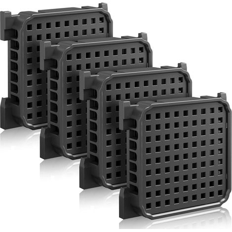 Pack de 4 filtros de carbón activado para aire fresco para frigorífico Liebherr, compatible con 9096989, 988246000, 988246001, 9882429, 9882460, sustituye a 7440021-00 (1/5)