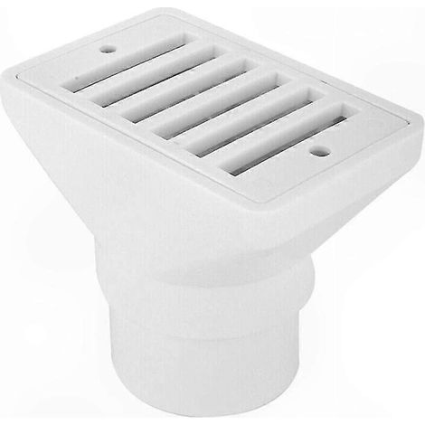 Grille d'évacuation carrée 1,5 pouce pour salle de bain, cuisine et piscine - Accessoire de raccord de trop-plein au sol, buse de sortie principale, pièce de rechange (1/5)