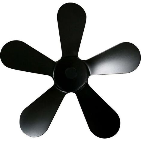 5 lames pour poêle à bois alimenté par la chaleur ventilateur poêle à bois cheminée
