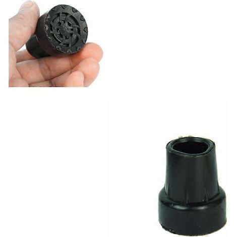 Embouts de bâtons de marche et de randonnée en caoutchouc de 19 mm, embouts à boule en roseau, coussinet en caoutchouc, embout inférieur en métal robuste, 1 pièce, chaud (1/5)