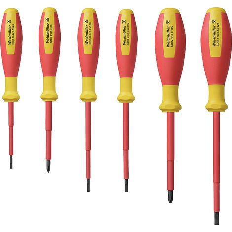 Weidmüller SDI SET S2.5-5.5/PH1/2 VDE Schraubendreher-Set Schlitz, Kreuzschlitz Phillips