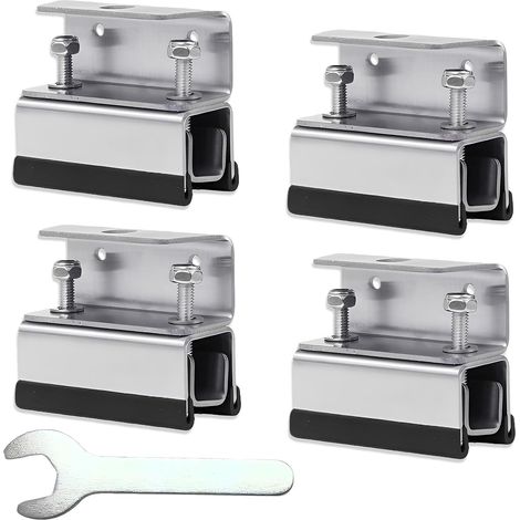 Van Roof Mounting Kit, 4 Piece Roof Rack Mounting Kit with a Key, Roof Mounting Kit, Van Roof Rack Mount Kit for Campers and Yachts, Without Drilling (1/5)