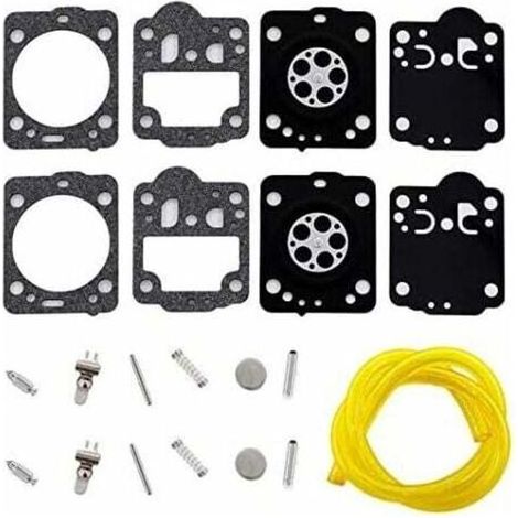 Membrane de carburateur pour tronçonneuse Husqvarna 235/236/240 – Lot de 2 avec tuyau, compatible Zama RB-149, C1T-W33 et dérivés (1/4)