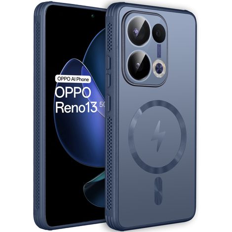 Schutzhülle für Oppo Reno 13, MagSafe, blau