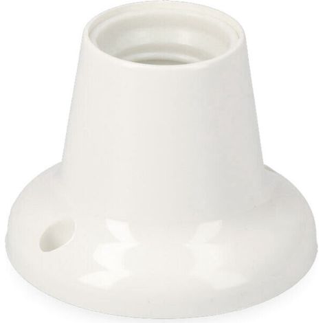 Douille droite E27 rétractable – Matériau durable – Installation intérieure et extérieure – Compatibilité ampoules E27