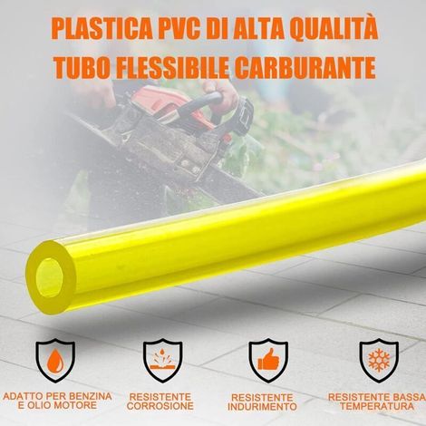 4 Lot de 1.5 mètres Tuyau Durite d'essence (diamètre 3 x 6mm, 3 x 5mm, 2.5 x 5mm, 2 x 3.5mm) pour Souffleur Coupe-bordure Tronçonneuse Debroussailleuse, Tuyau de Carburant Flexible Résistant (1/3)