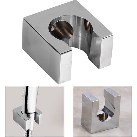 Wandhalterung aus massivem Kupfer für fest installierten Duschkopf mit Bidet-Aufsatz – 32 x 32 x 20 mm, inklusive Montagematerial (1/5)