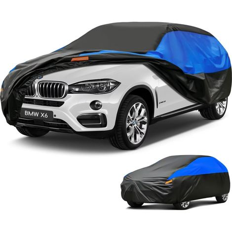 Bâche Voiture Exterieur Respirante, Compatible avec BMW X6(2008-2024), Housse de Protection Voiture Extérieur, Toutes Saisons Peuvent Tout Gérer Contre Pluie Soleil Poussière.,Taille pour BMW X6(2008- (1/5)