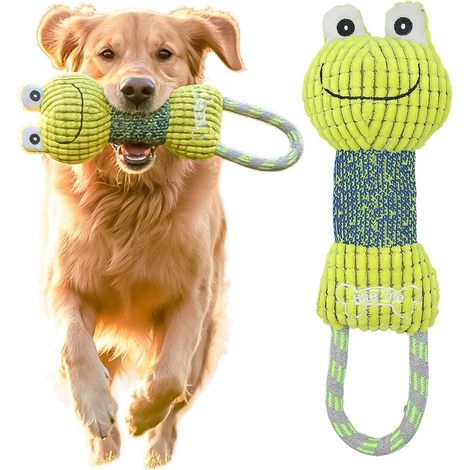 Jouet en peluche Squeaky pour chien – Jouet en peluche durable avec squeaker – Jouet de jeu interactif pour chiots (1/5)