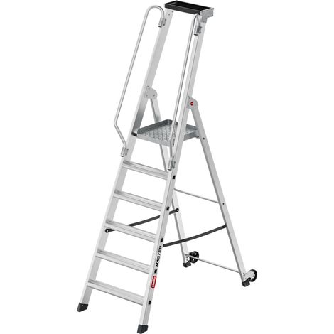Hailo Aluminium-Plattformleiter Master P80 6 Stufen (1/5)