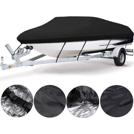ousse de Bateau Tissu Oxford 210D Portable Imperméable Robuste, Protection Contre Les intempéries, pour Yacht, Bateau de pêche, tri-Coque, Taille ,600 300CM (1/5)