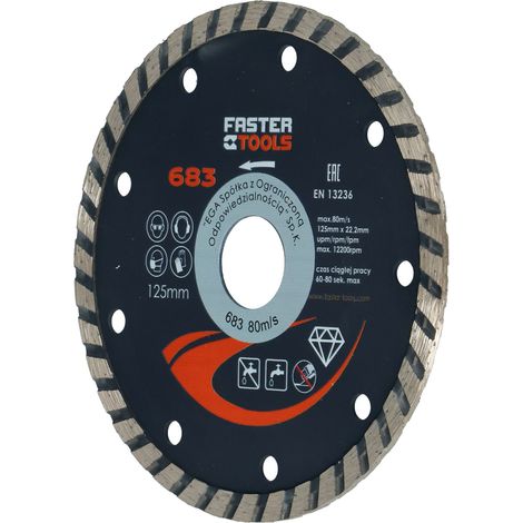 Faster Tools 125-mm-Turbo-Diamantscheibe (1/2)