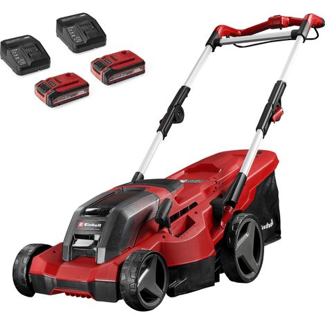 Tondeuse à gazon Einhell GE CM 36 37 Li rouge noir 37 cm (1/5)