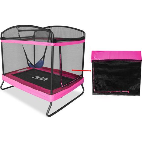 Aga Schutznetz für rechteckiges Trampolin 122x183 cm Rosa (1/3)