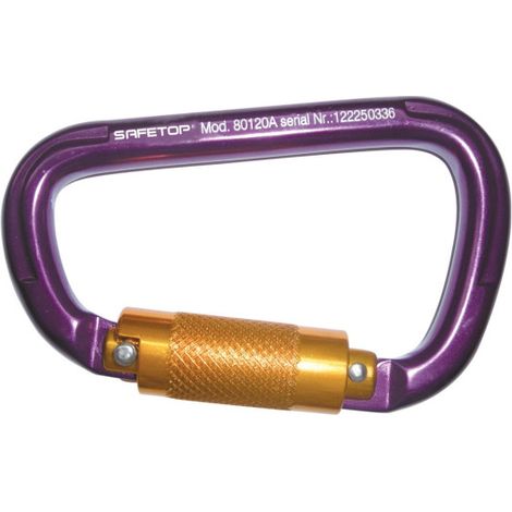 Mosquetón de aluminio automático de rosca ligero (1/2)