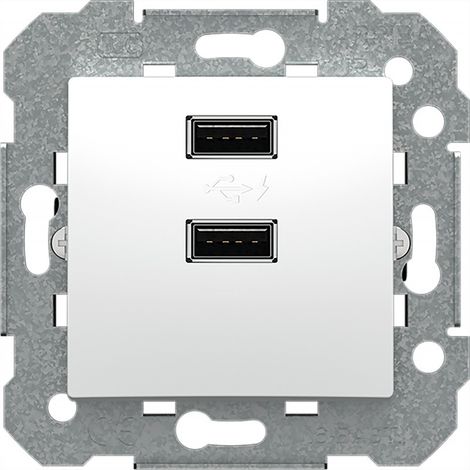 BJC VIVA  Cargador doble USB 2.1A serie blanco BJC 23580