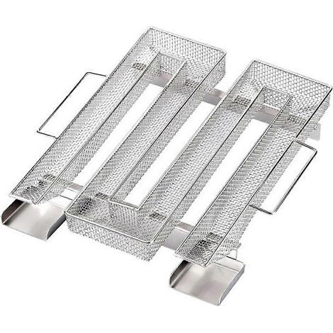 Pellet-Räucherbox (22,6 x 17,5 cm) für den Grill – Zubehör zum Grillen von Käse und Fisch (1/5)