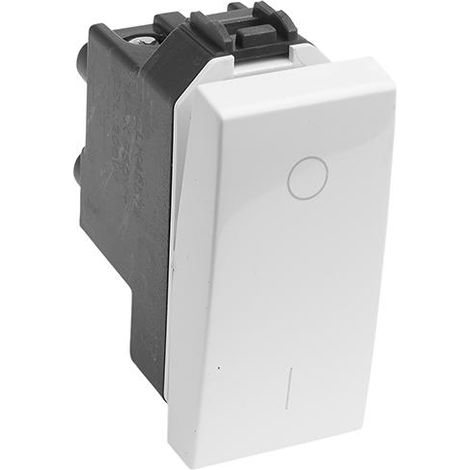 INTERRUTTORE BIPOLARE 16AX "DELIGHT" BIANCO MAURER - CF. BUSTA