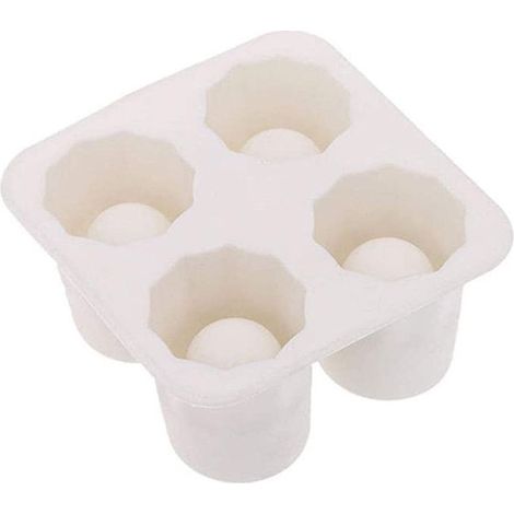 Eiscremeform – für Probiergläser – aus flexiblem, lebensmittelechtem Silikon – 4 Fächer – BPA-frei (1/5)
