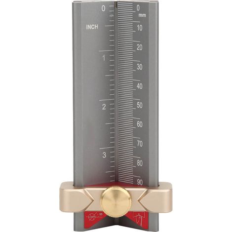 Trous de perçage pour bois - Positionneur de hauteur en alliage d'aluminium à base magnétique (1/5)