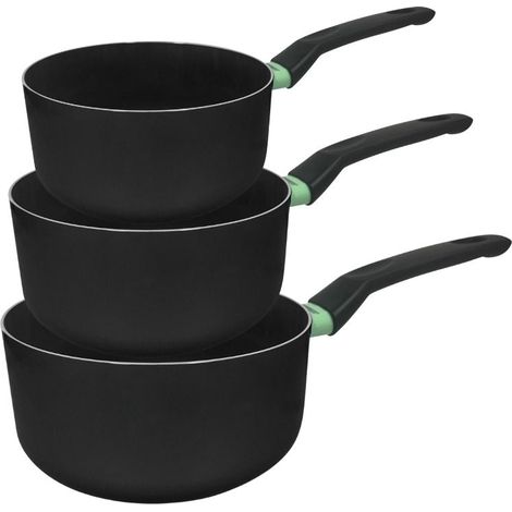 Set de 3 casseroles antiadhésives céramique 16, 18 et 20 cm Fackelmann Brandao