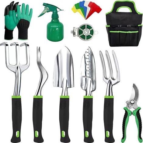 Kit Cadeau Agricole Outils de Jardinage Manuels pour Désherbage de Jardin, Lot de 3 Pièces (1/4)
